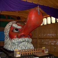 Tengu in shrine Tengu in shrine
